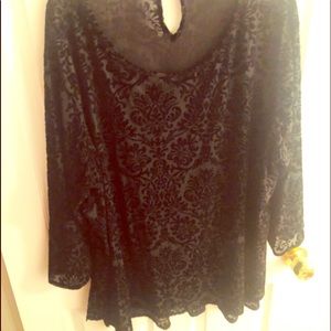 Black Velvet Printed